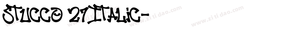 Stucco 27 Italic字体转换